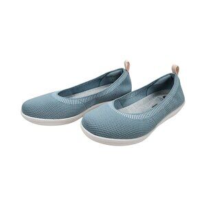 6M Clarks Cloud Steppers Women's Shoes Slip On Flats Blue Soft Cushion Casual